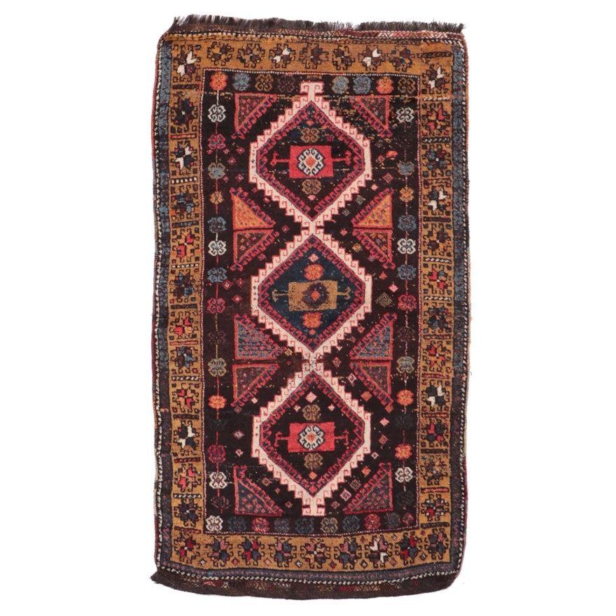 3'9 x 6'9 Hand-Knotted Caucasian Baku Area Rug