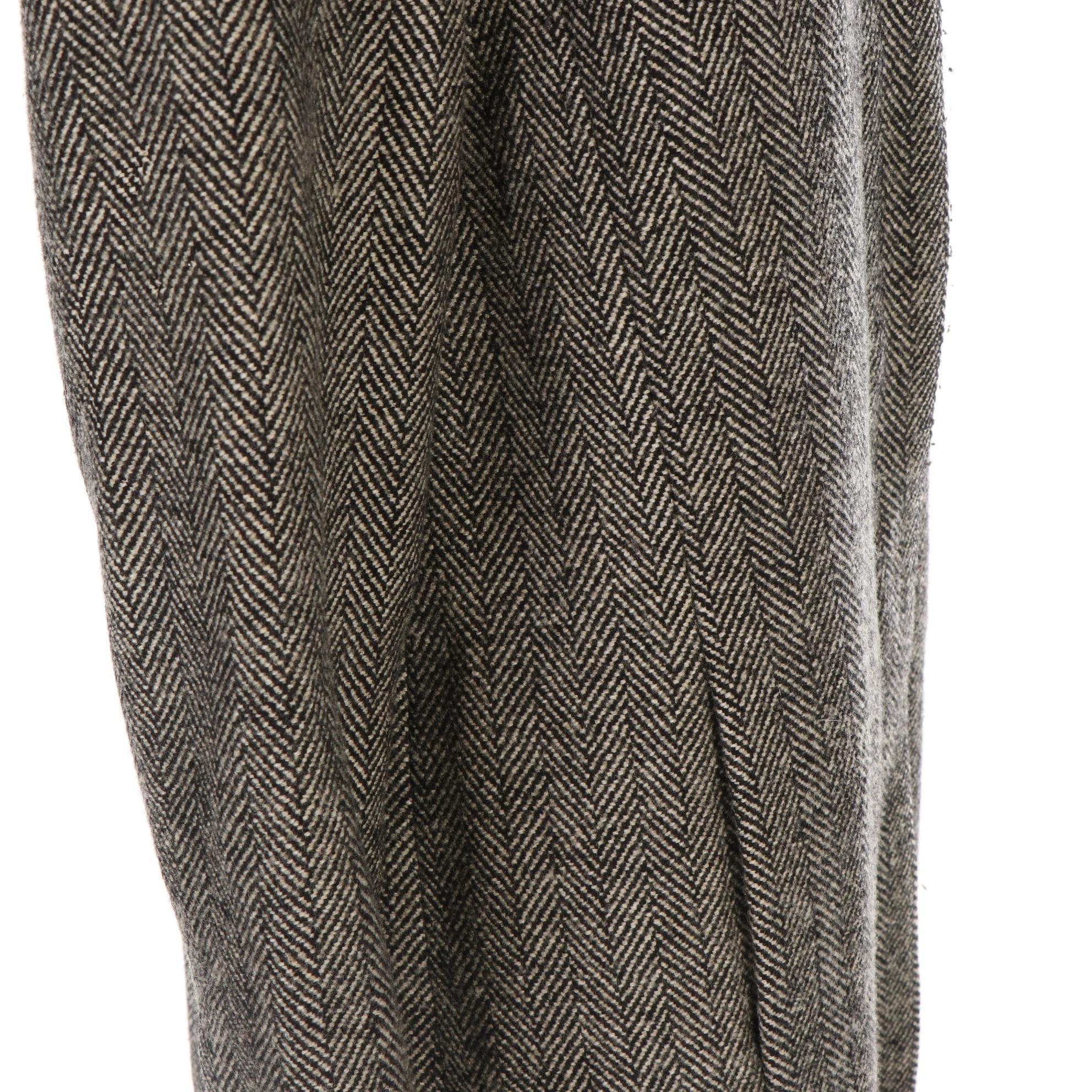 Banana Republic Shearling Collar Coat in Herringbone EBTH