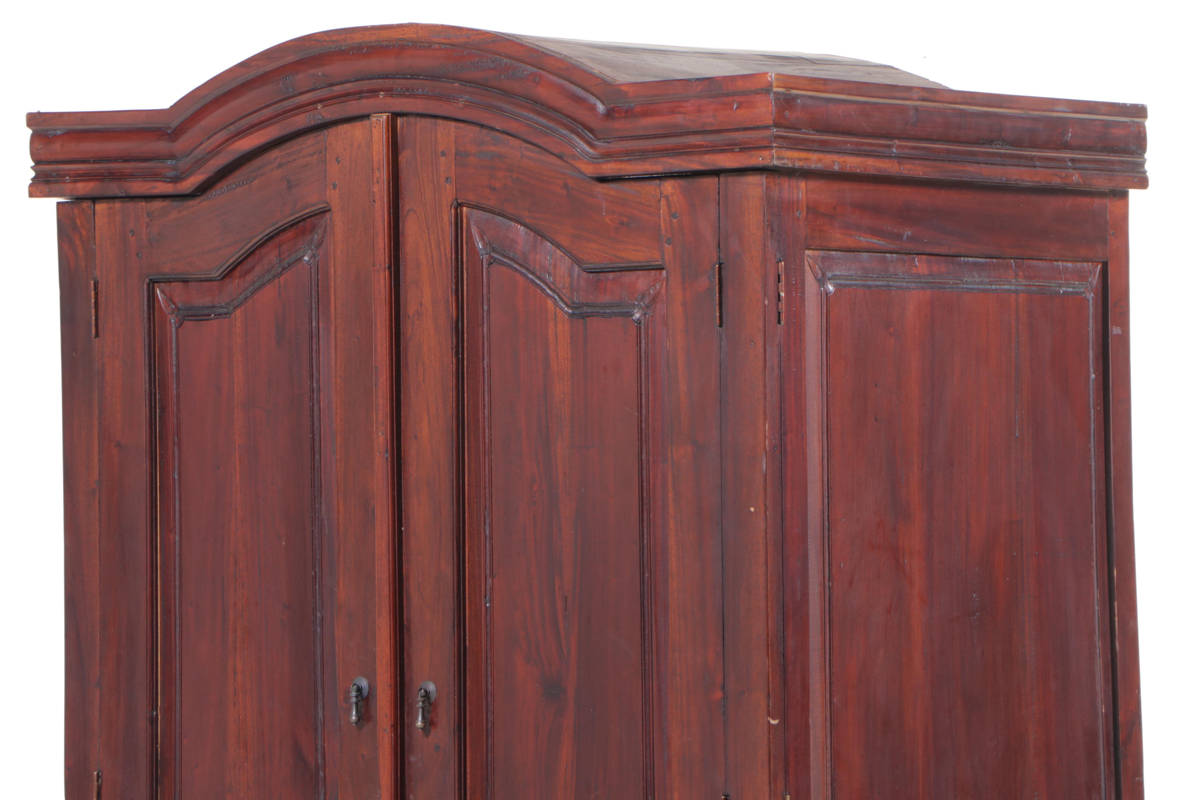 French Provincial Style Mahogany Finish Armoire / Entertainment EBTH