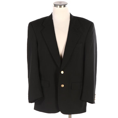 Men's Christian Dior Two-Button Blazer in Black Wool for McAlpin's