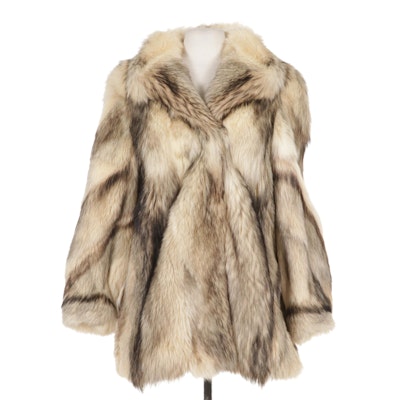 Wolf Fur Jacket With Bemberg Lining