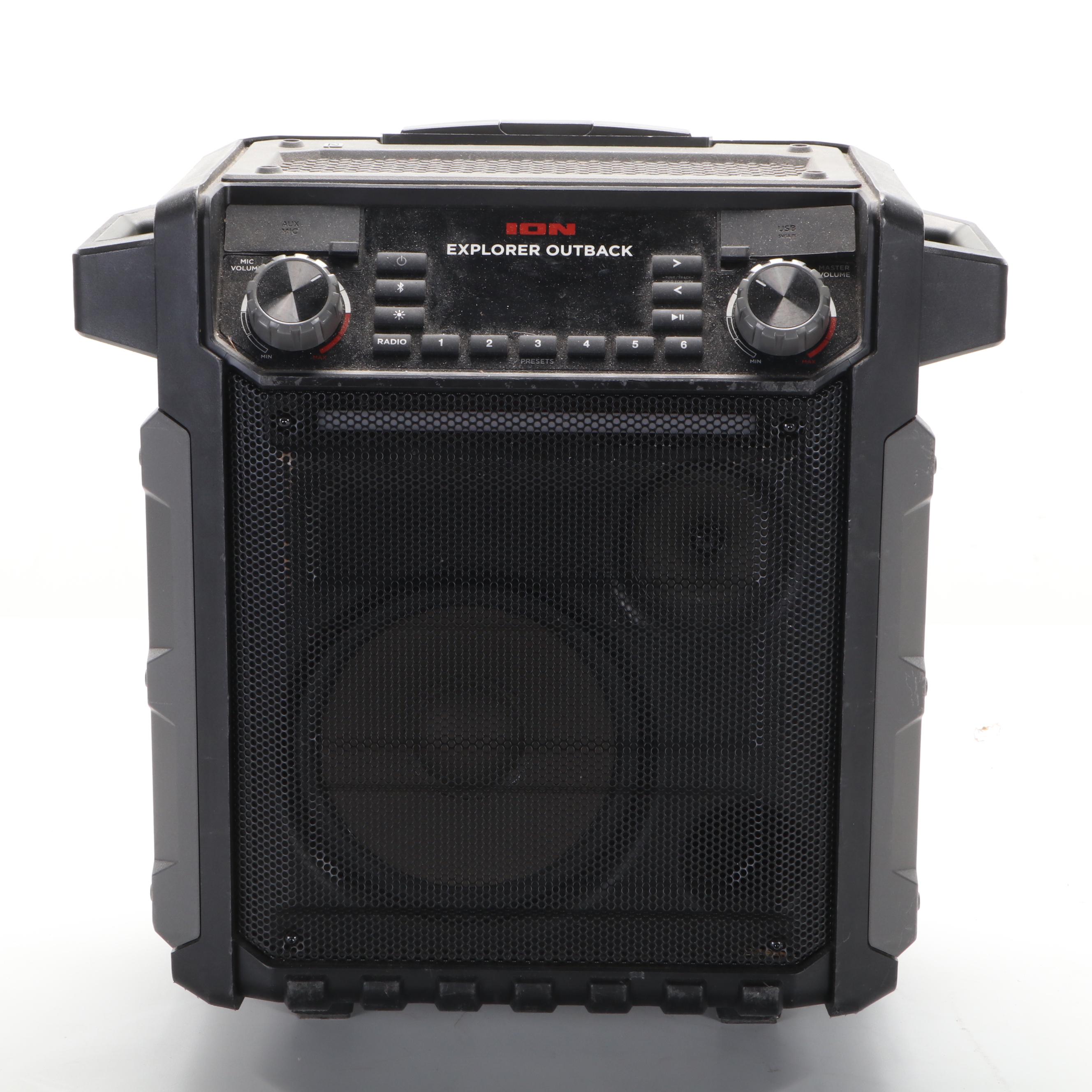 Ion Explorer Outback Bluetooth Speaker for PA System With Microphone EBTH