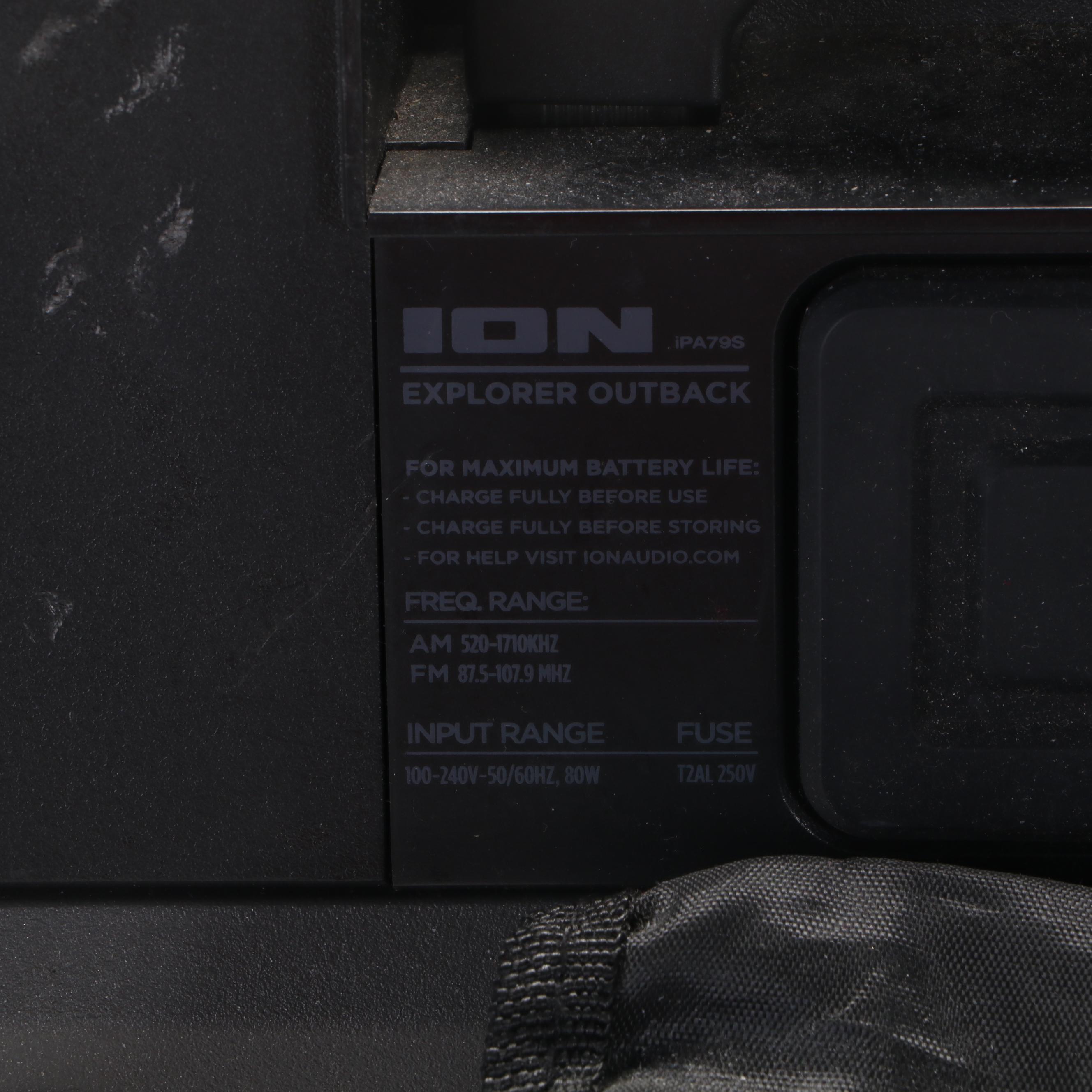 Ion Explorer Outback Bluetooth Speaker for PA System With Microphone EBTH