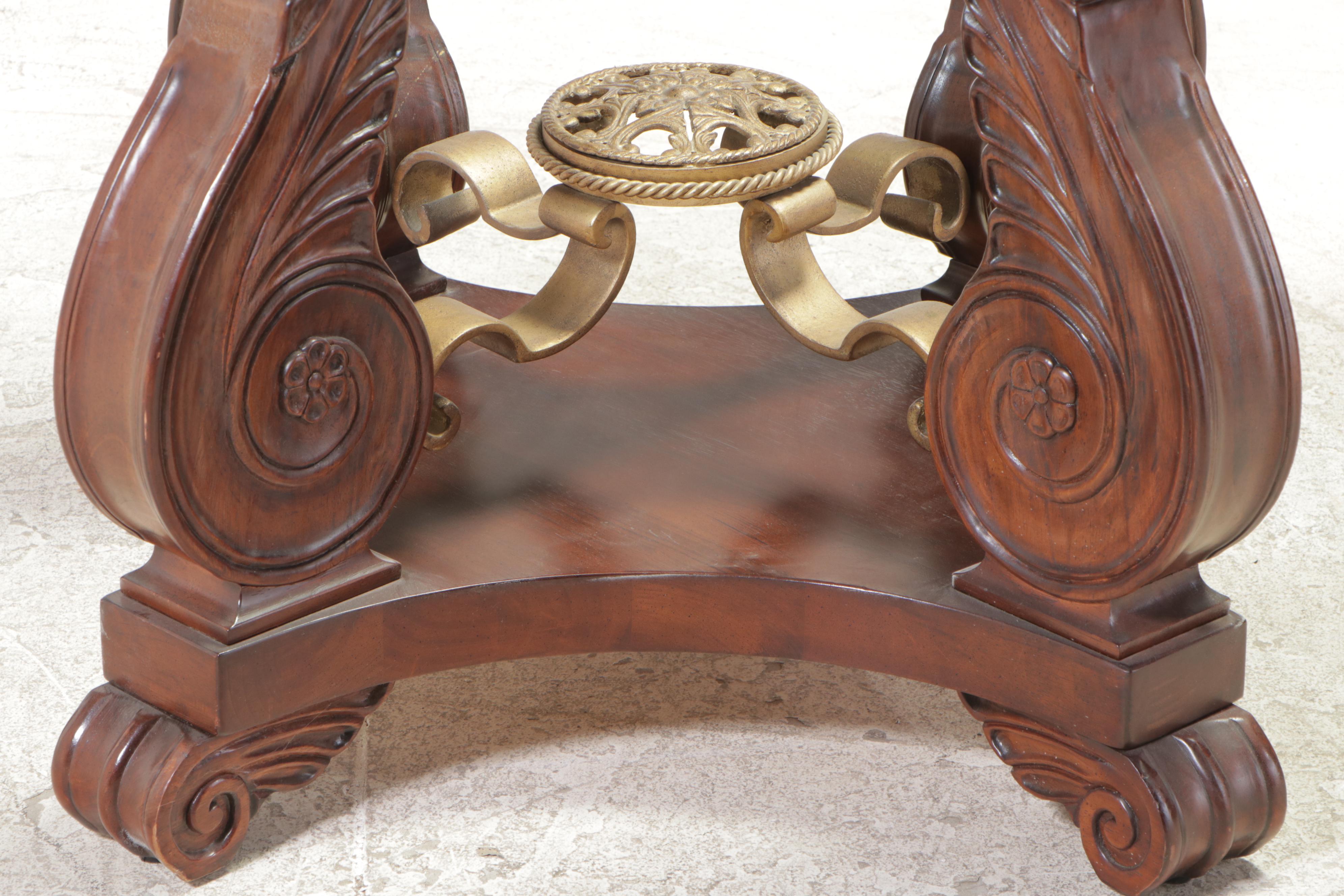 SevenPiece Bernhardt "Grand Savannah" MahoganyStained Dining Set EBTH