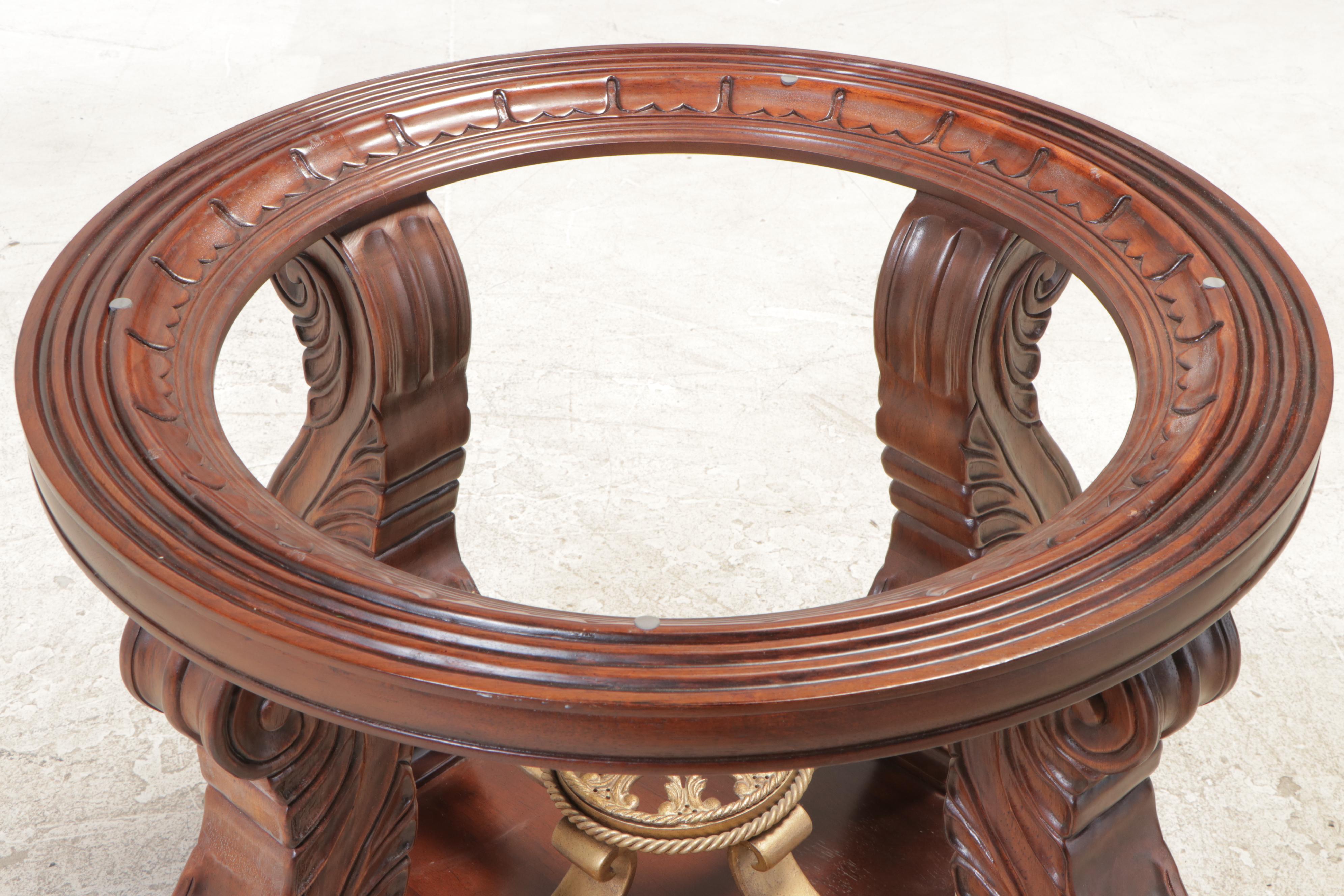 SevenPiece Bernhardt "Grand Savannah" MahoganyStained Dining Set EBTH