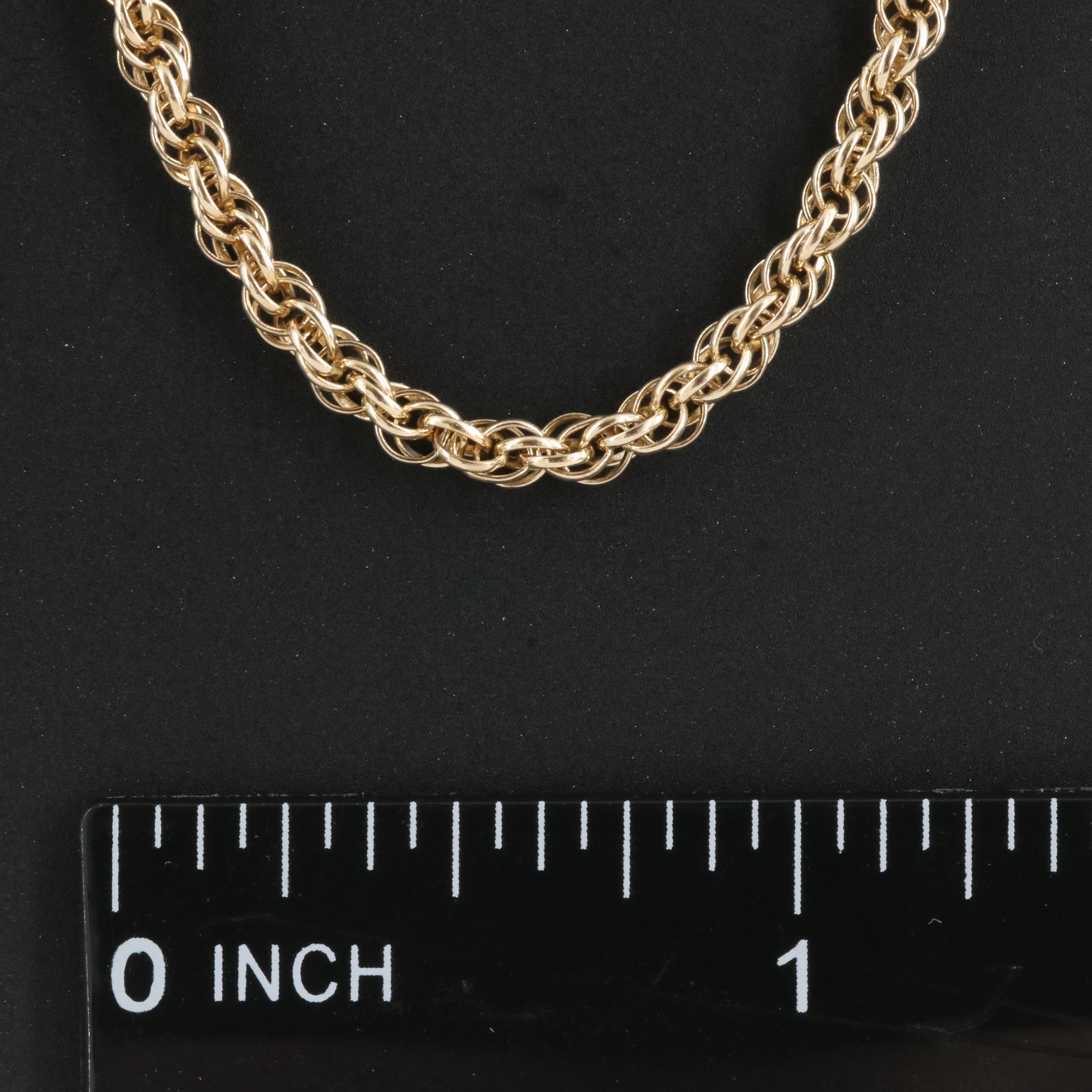 14K French Rope Chain Necklace EBTH