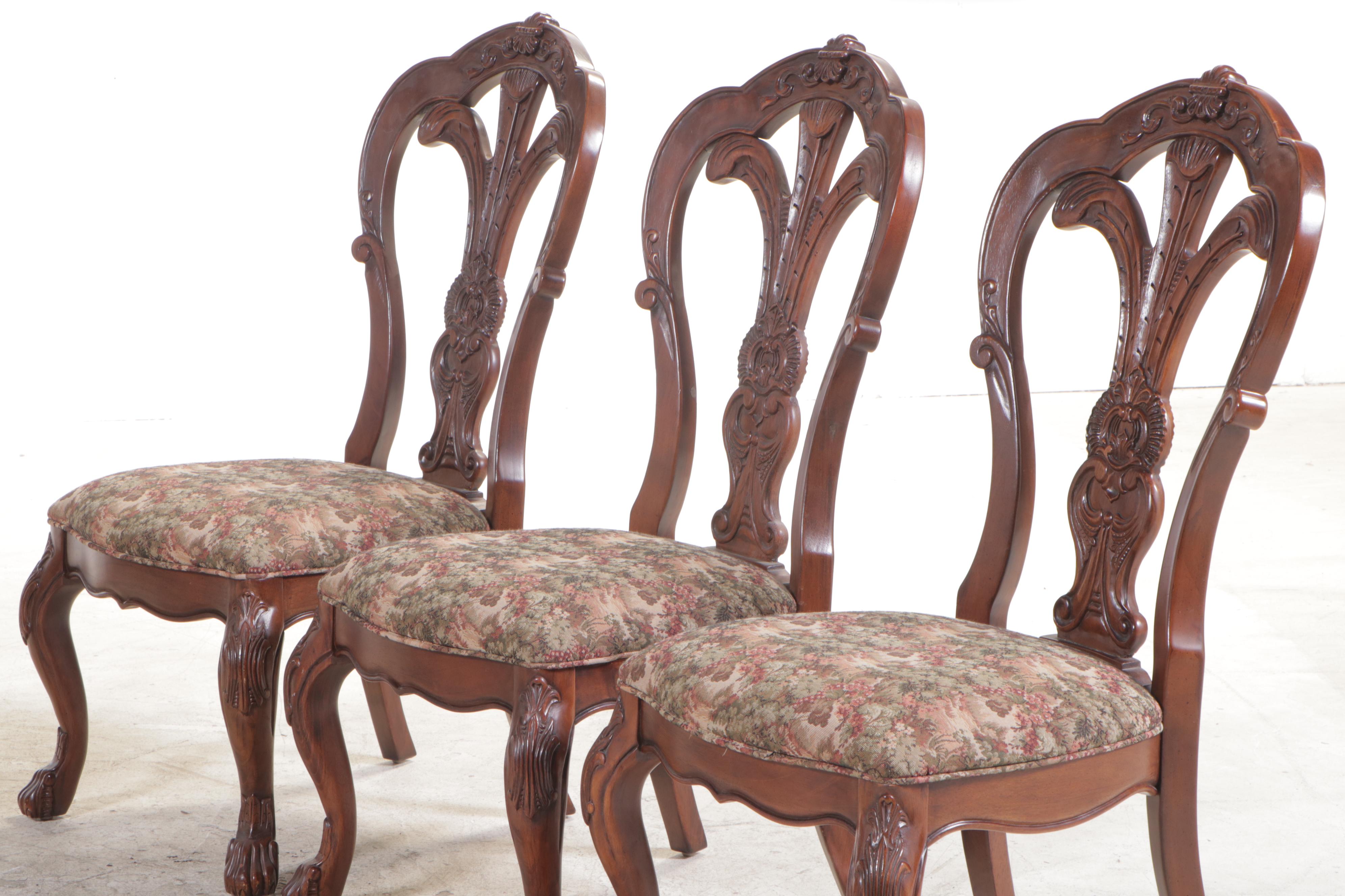 SevenPiece Bernhardt "Grand Savannah" MahoganyStained Dining Set EBTH