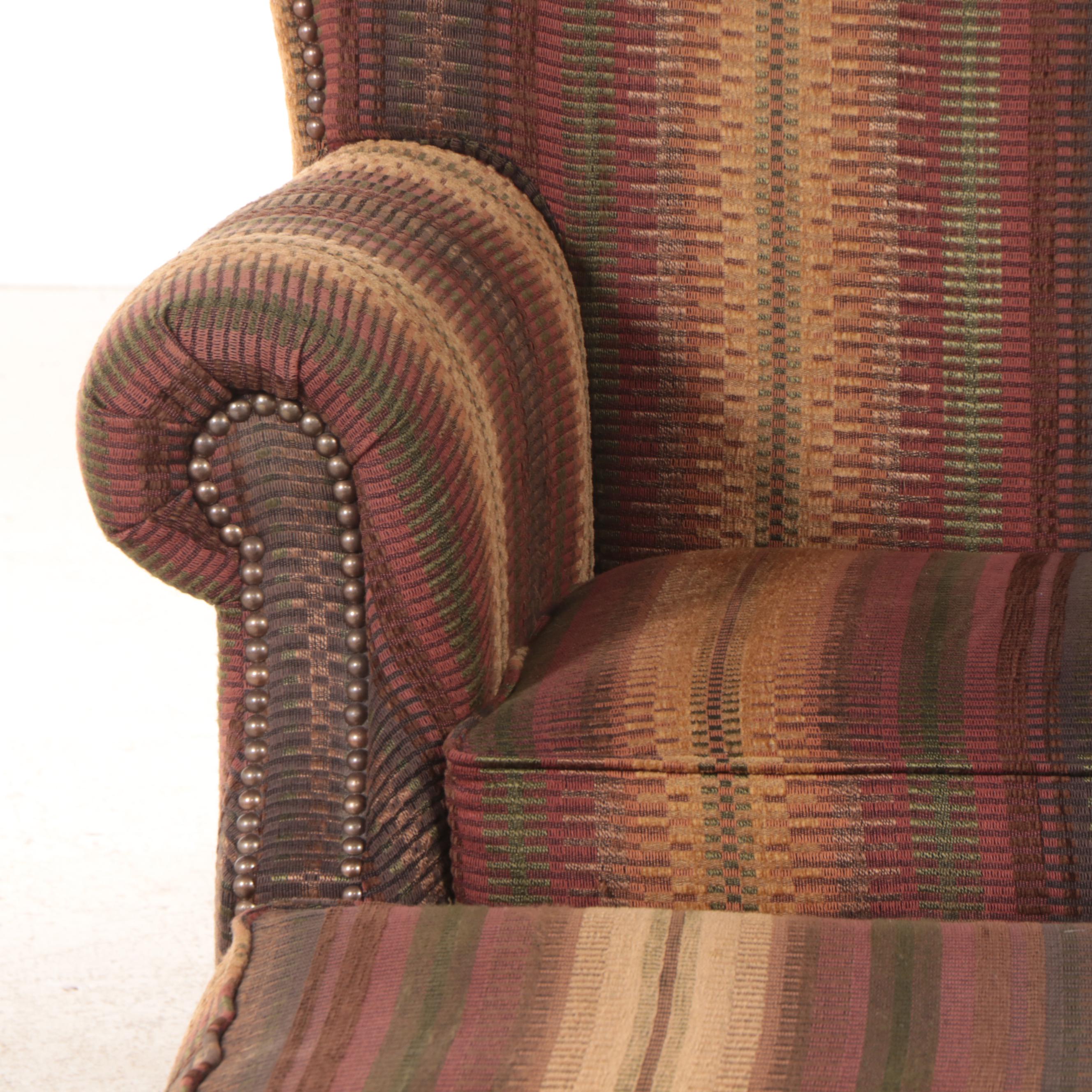 Fairfield Chair Company CustomUpholstered Wingback Armchair and