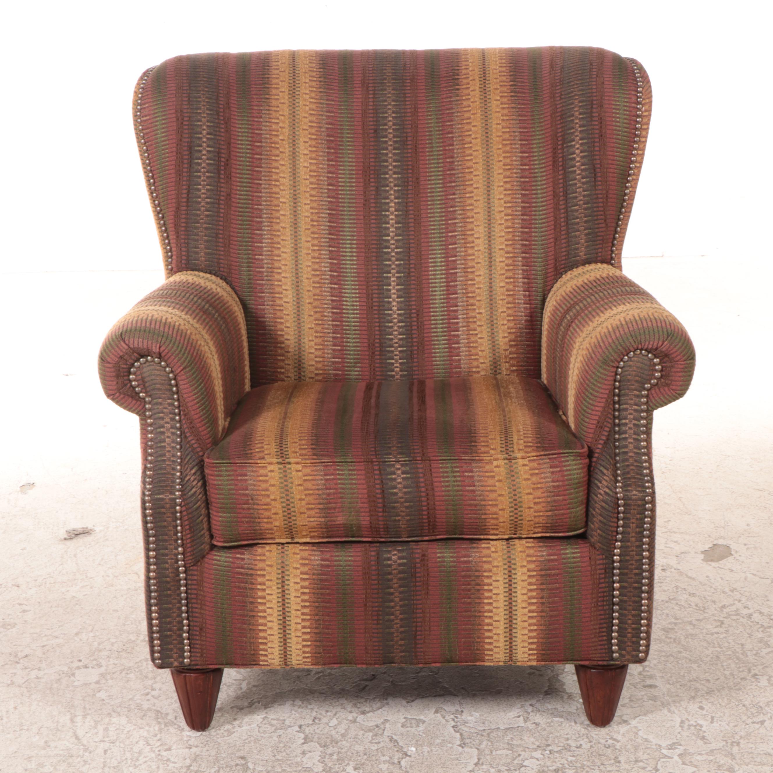 Fairfield Chair Company CustomUpholstered Wingback Armchair and