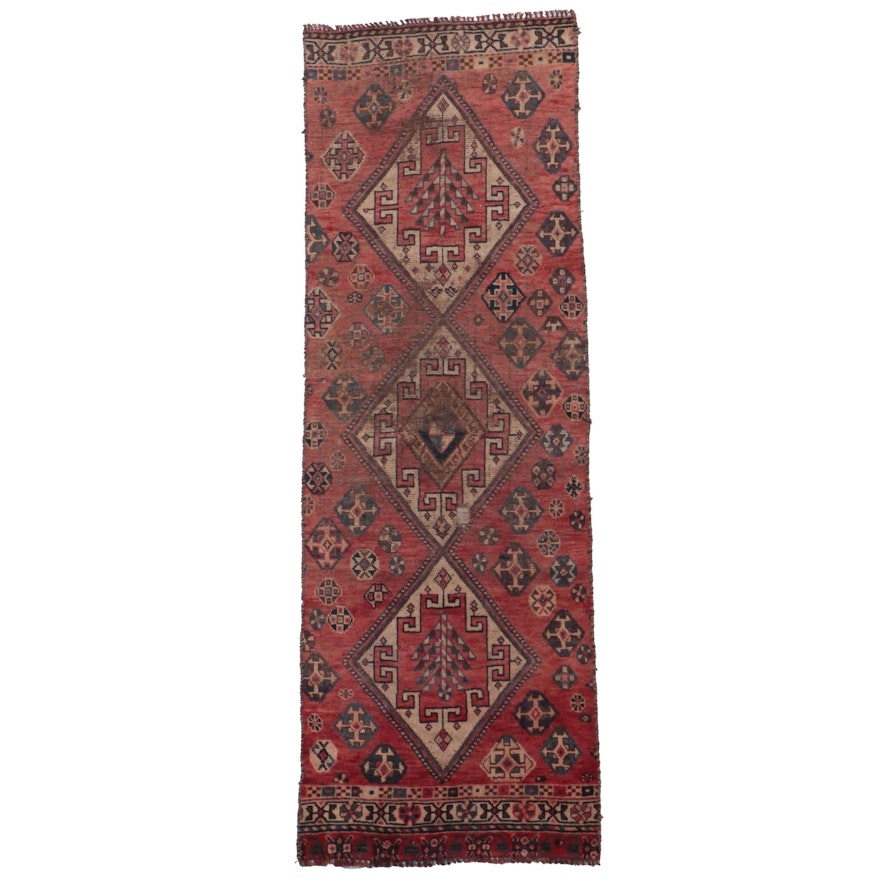 2'5 x 6'11 Hand-Knotted Persian Shiraz Remnant Carpet Runner