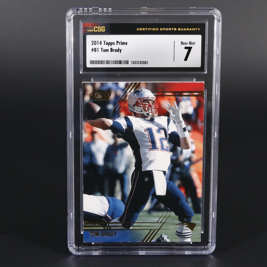 2014 Topps Prime Tom Brady CSG 7 #81 New England Patriots
