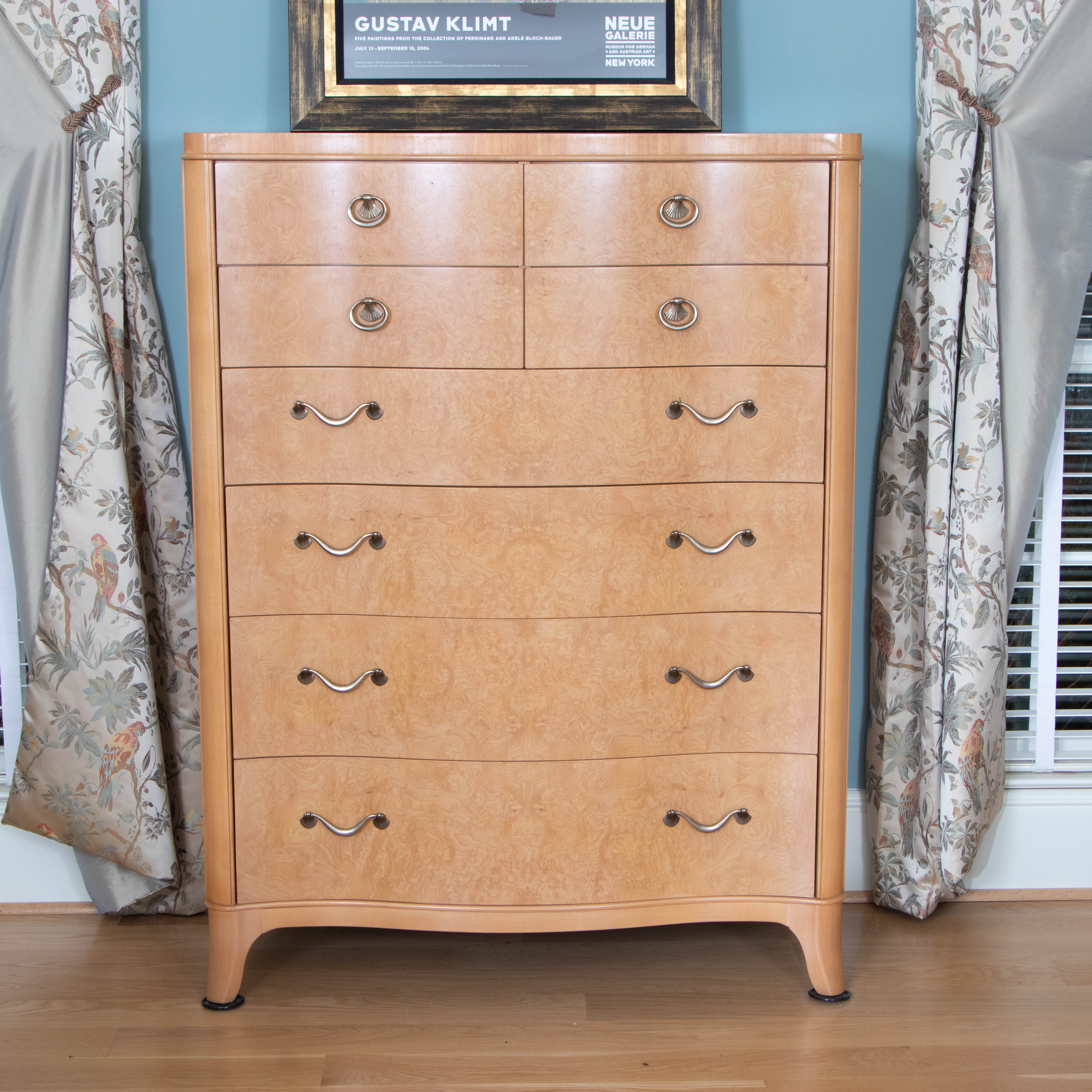 Thomasville "Bogart Luxe Collection" Art Deco Style Burl Wood Chest EBTH