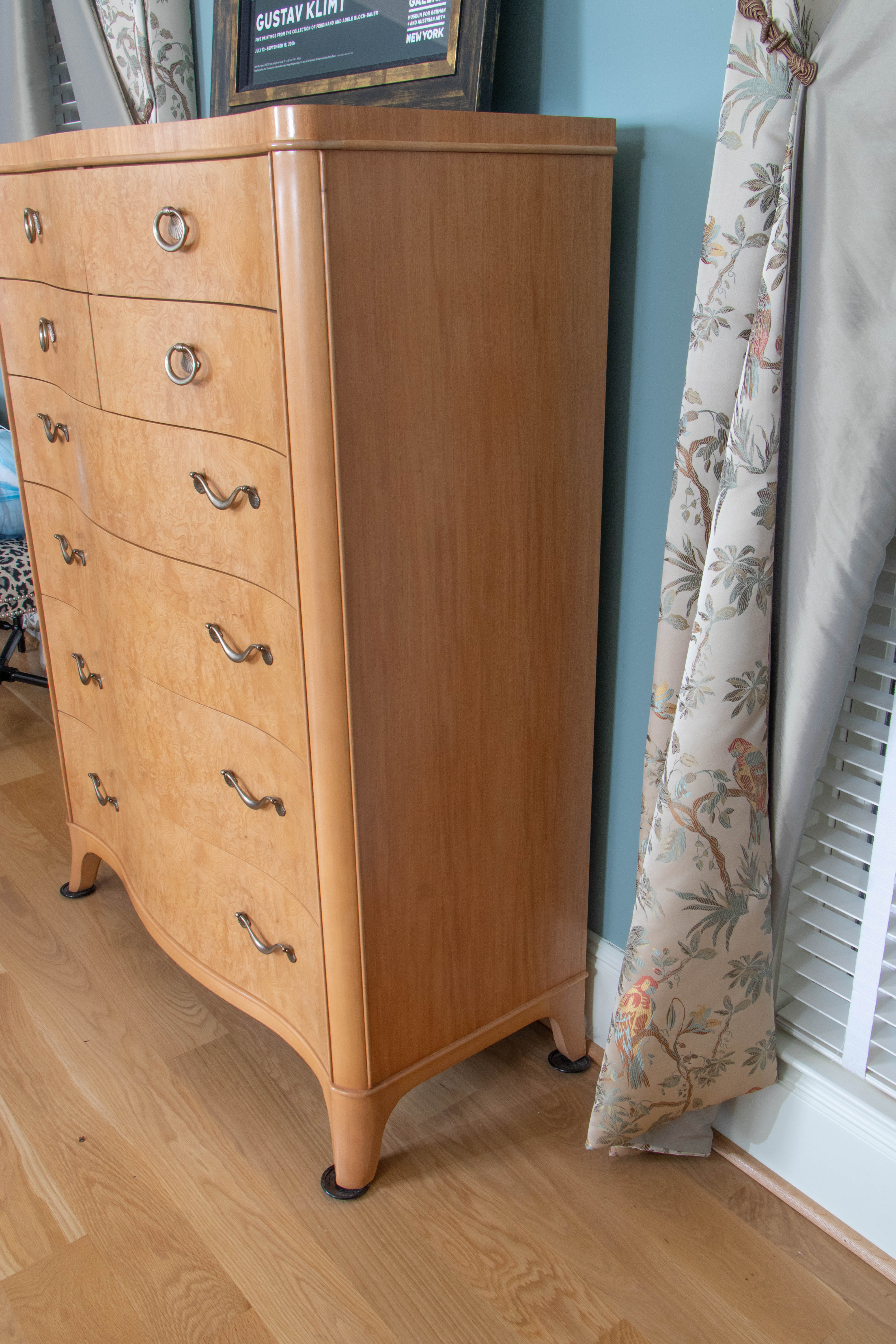 Thomasville "Bogart Luxe Collection" Art Deco Style Burl Wood Chest EBTH