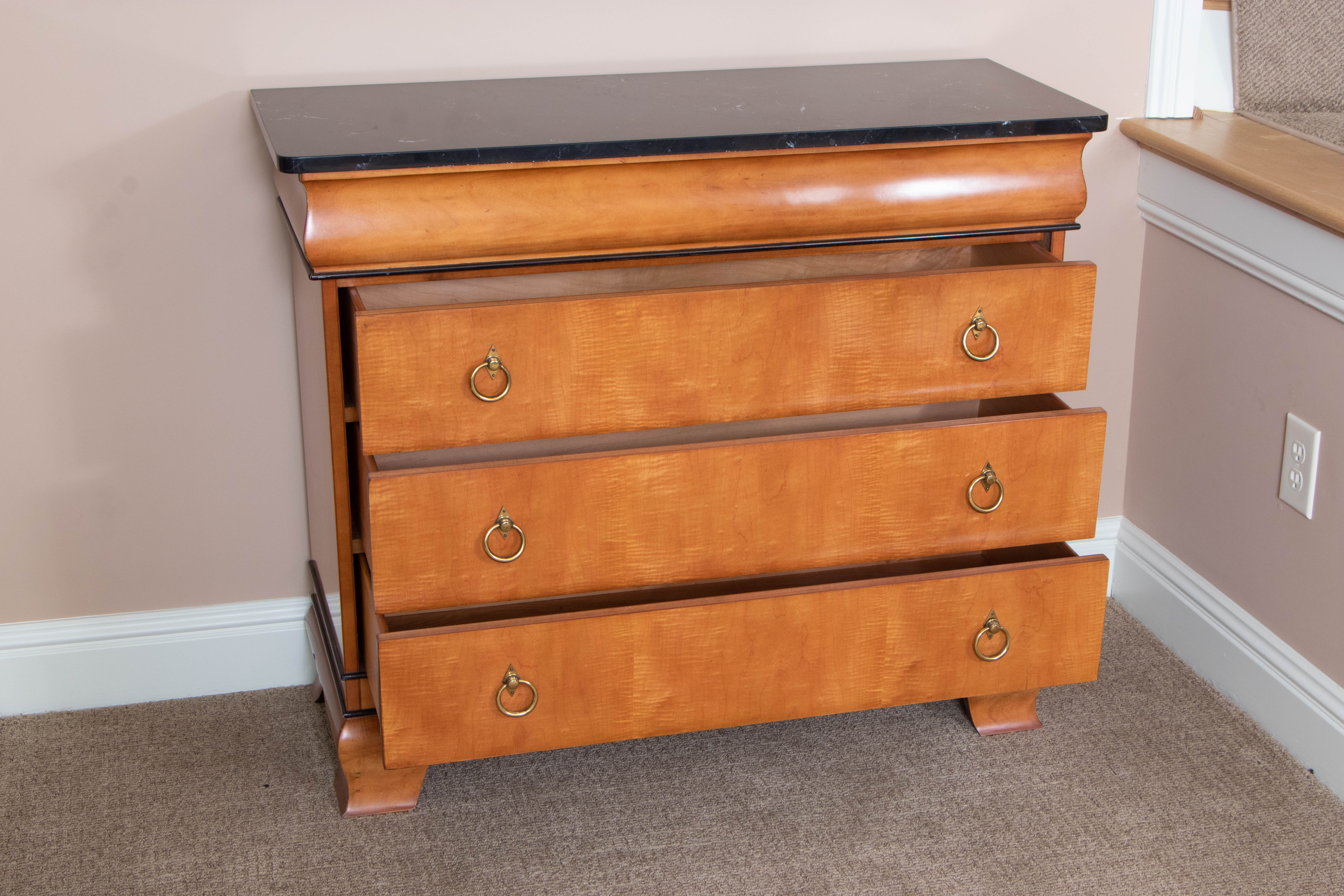 Sherrill CTH Occasional Cherrywood and Marble Top Chest EBTH