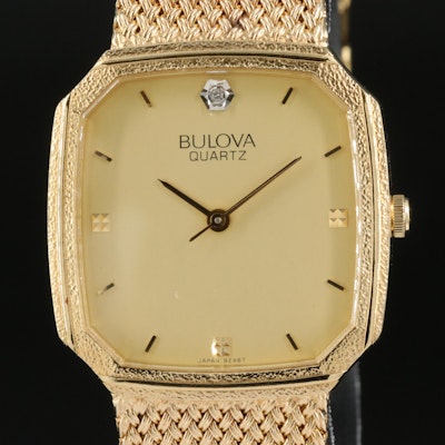 Bulova Diamond Accent Quartz Wristwatch