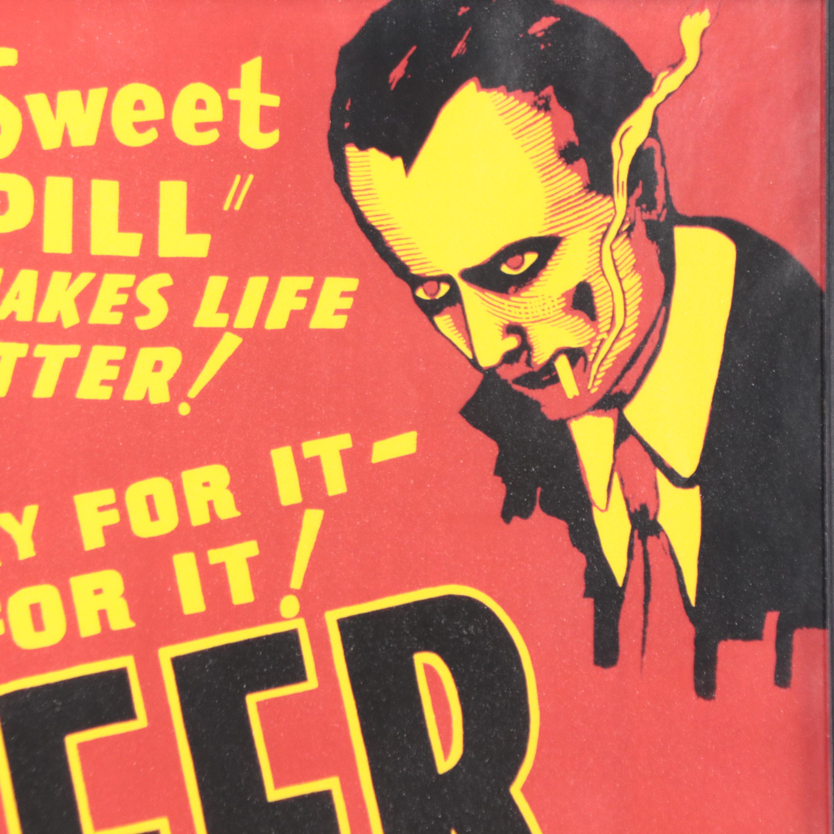 Giclée of Marijuana Propaganda Poster "Reefer Madness" EBTH