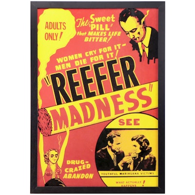 Giclée of Marijuana Propaganda Poster "Reefer Madness"