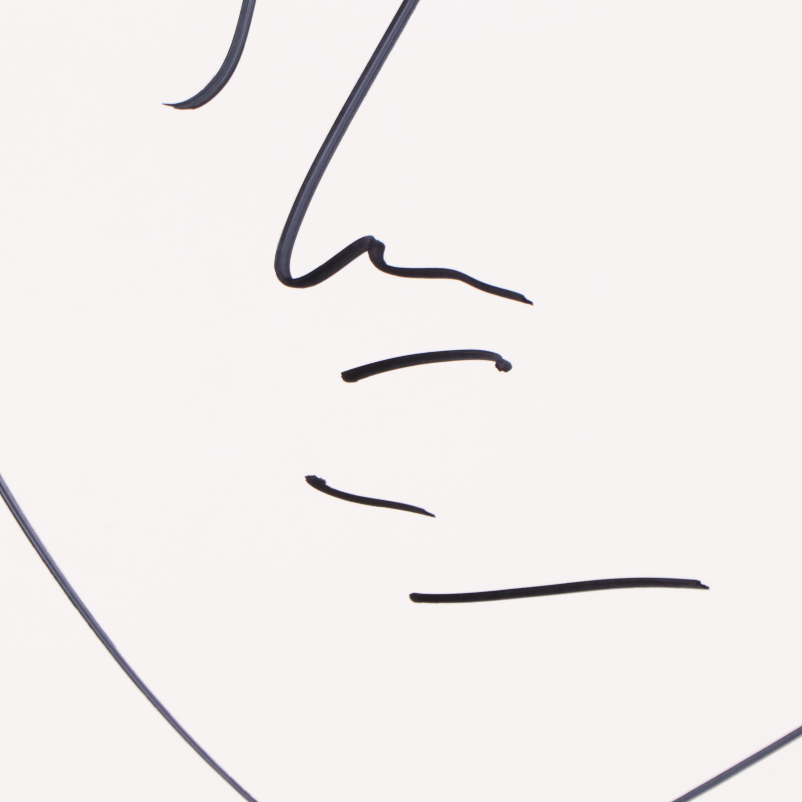 Peter Keil Abstract Portrait Ink Drawing | EBTH