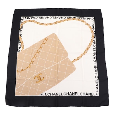 Chanel Chain Print Scarf in Silk
