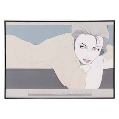 Serigraph After Patrick Nagel "Gray Lady," Late 20th Century