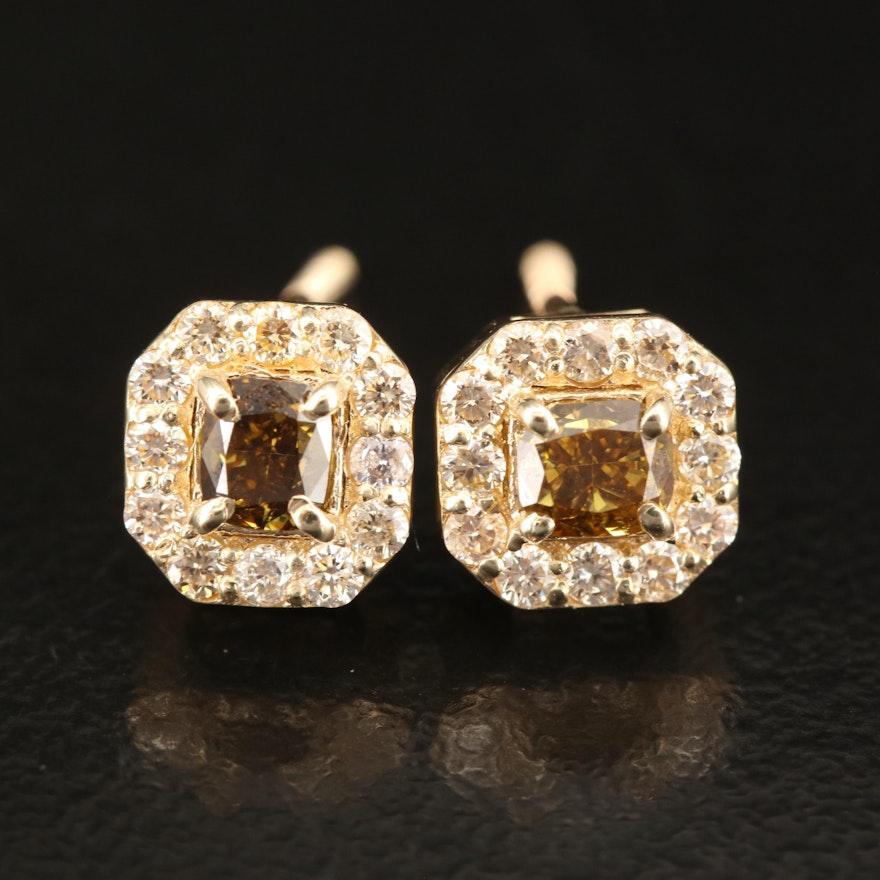 14K 0.68 CTW Diamond Stud Earrings