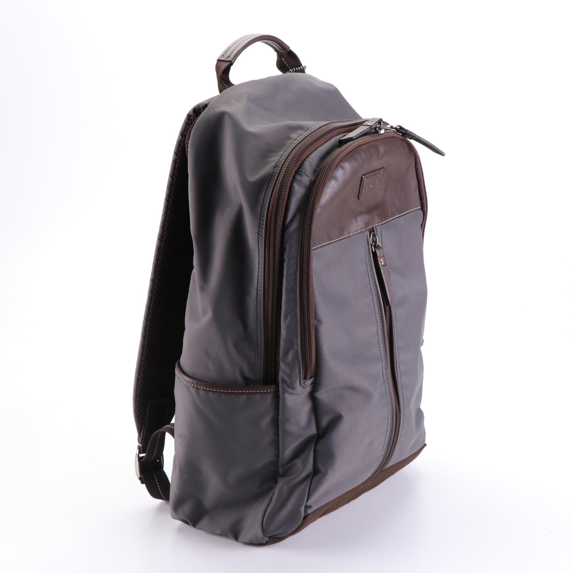 Coach Varick Backpack in Nylon and Leather EBTH