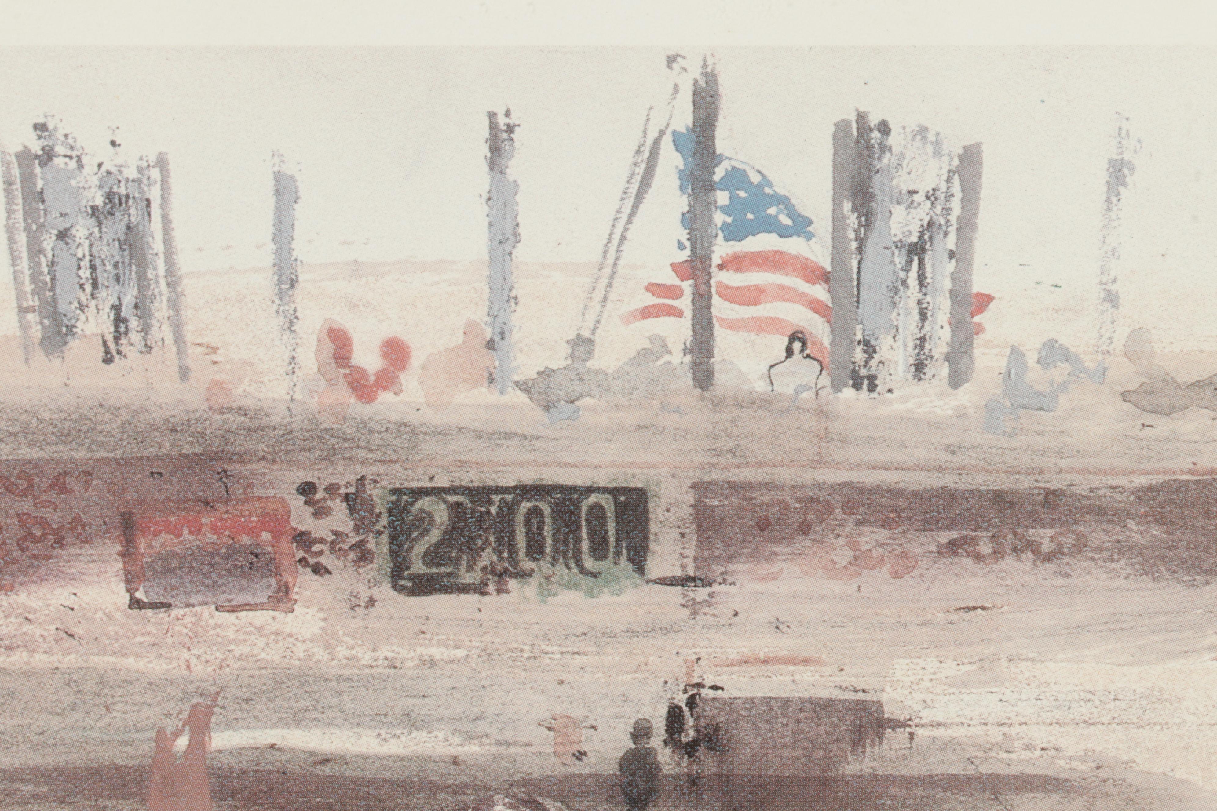 Offset Lithograph After LeRoy Neiman "New York Stock Exchange," Circa