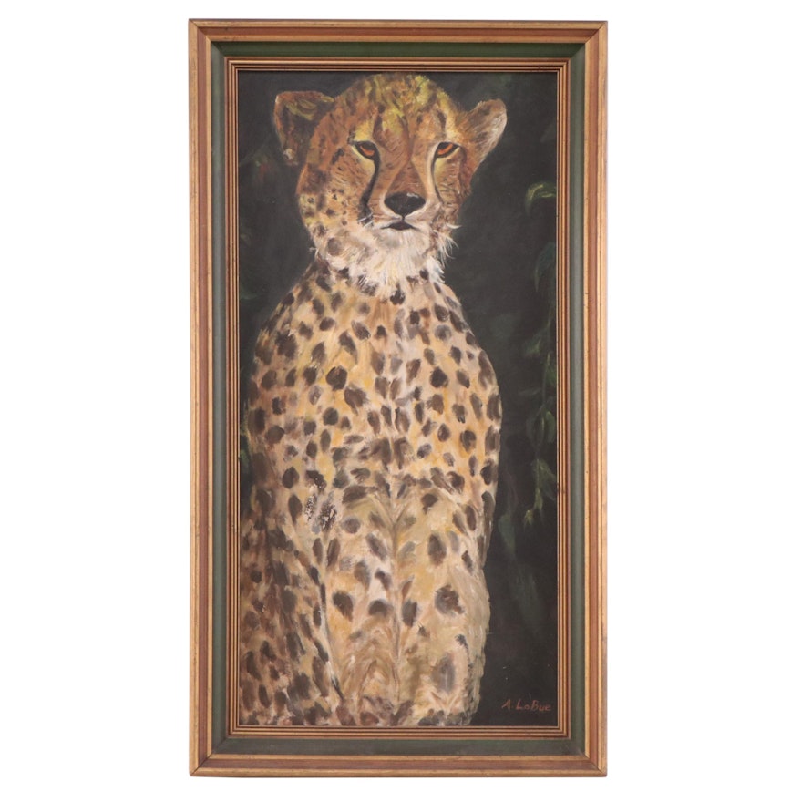 A. LoBue Oil Painting of Cheetah