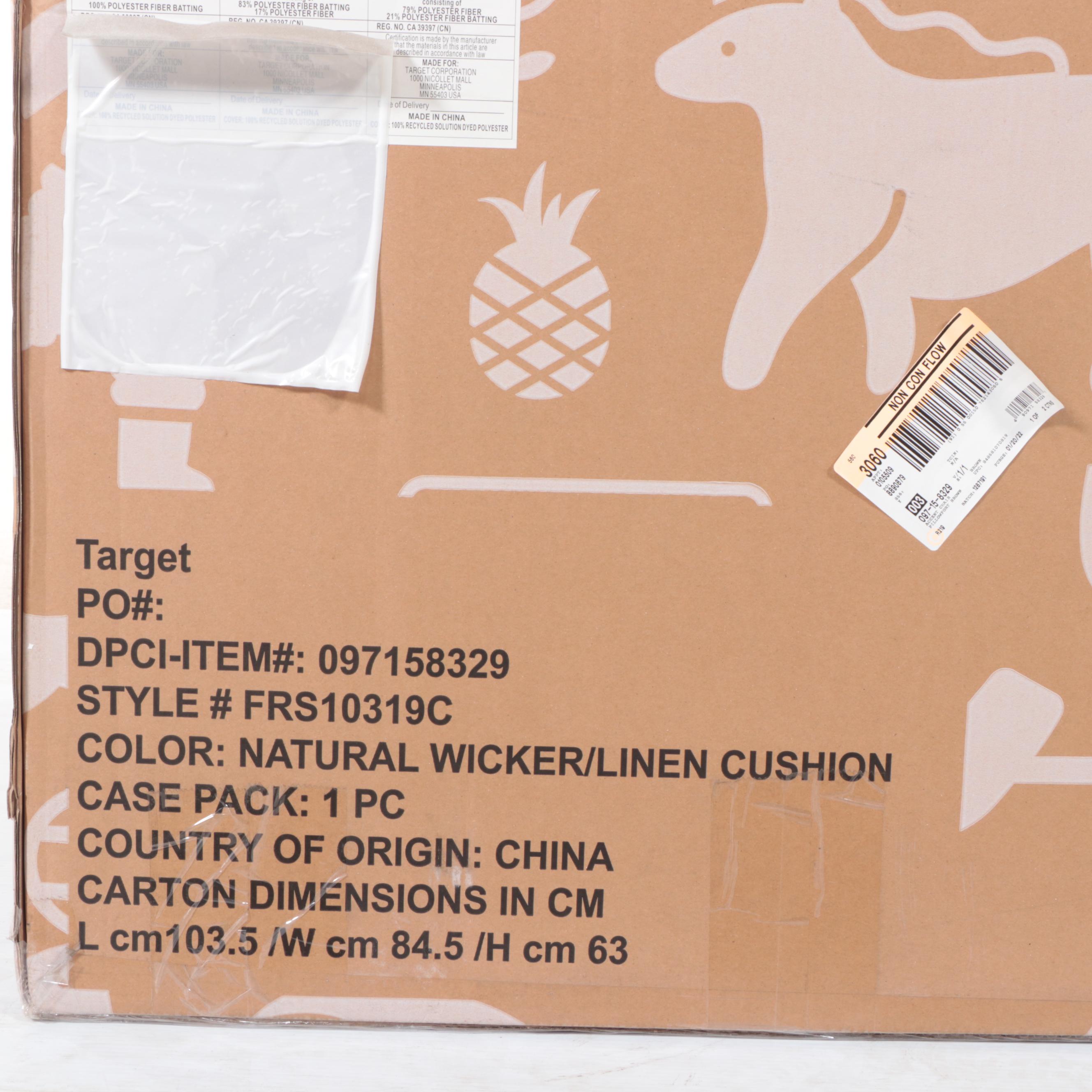 Pillowfort Kid's Resin Wicker Egg Chair EBTH