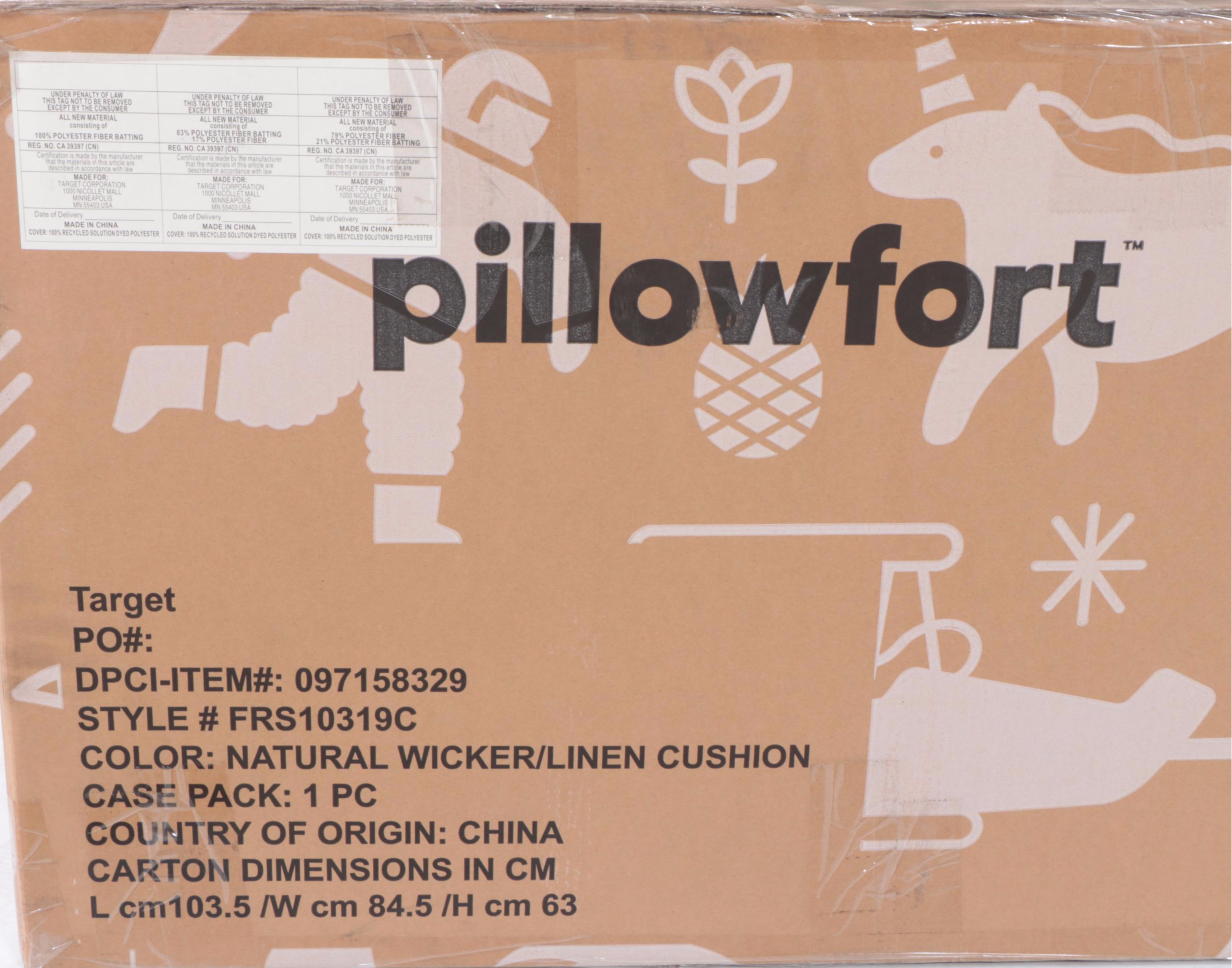 Pillowfort Kid's Resin Wicker Egg Chair EBTH