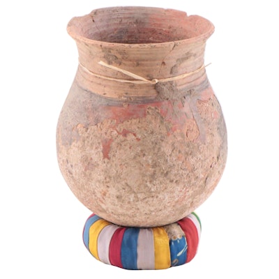 Mali West African Clay Storage Jar, Circa 1000 AD
