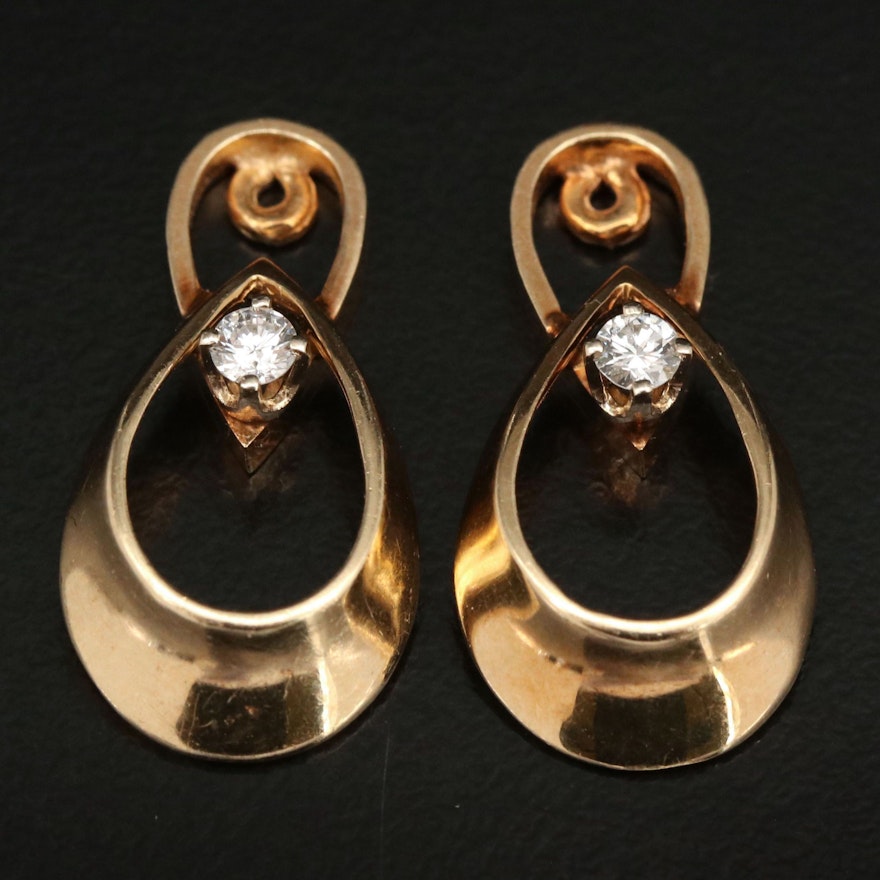 14K 0.20 CTW Diamond Earring Enhancers
