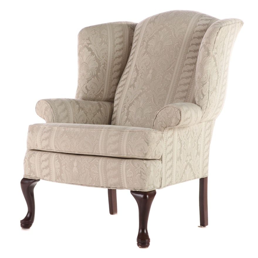 2/2 International Furnishings Custom-Upholstered Wingback Armchair
