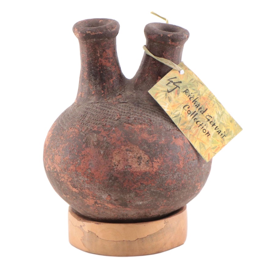 African Congo Luba Clay Pouring Vessel, Late 20th Century