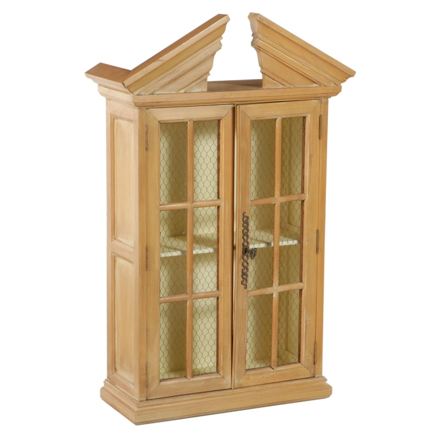 Neoclassical Style Beech Cabinet