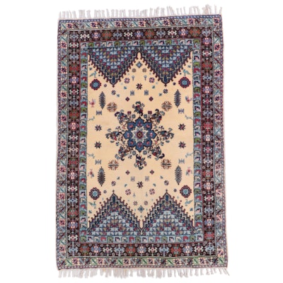 6'5 x 10'3 Hand-Knotted Moroccan Mediouna Area Rug