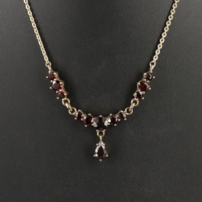 8K Garnet Necklace