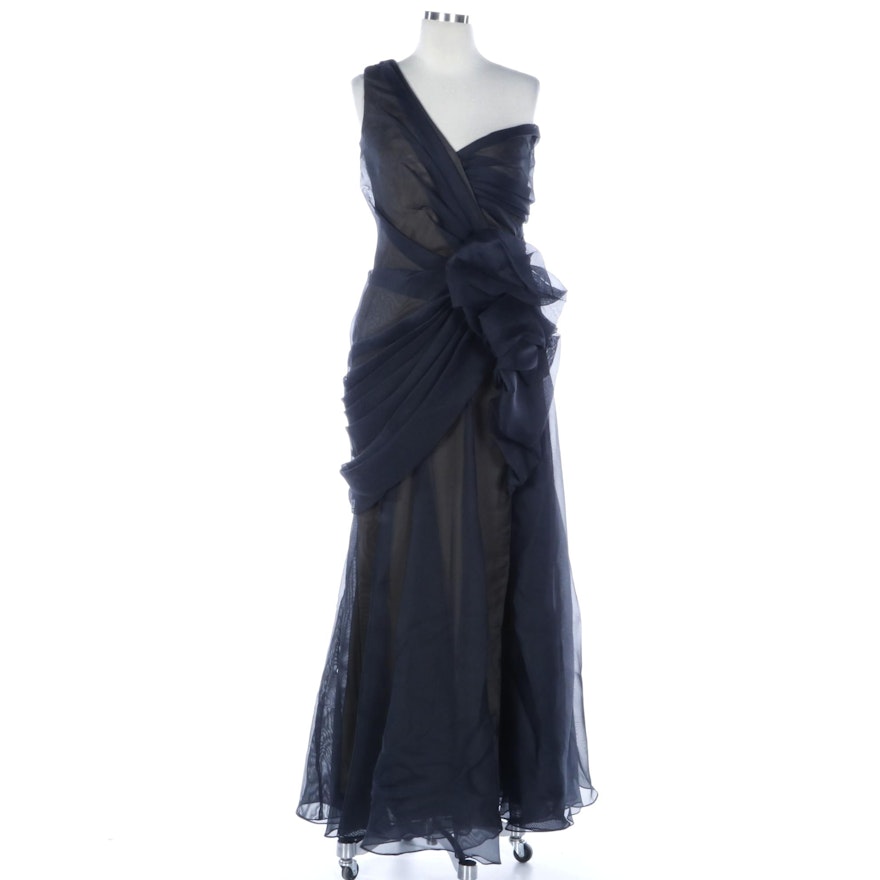 Tadashi Shoji One-Shoulder Dress with Ruching