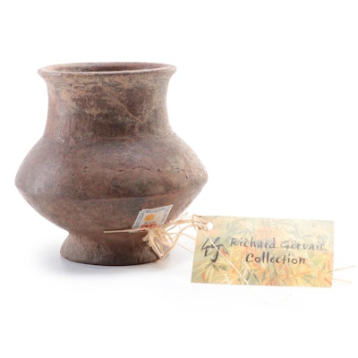 Excavated Philippines Earthenware Footed Jar
