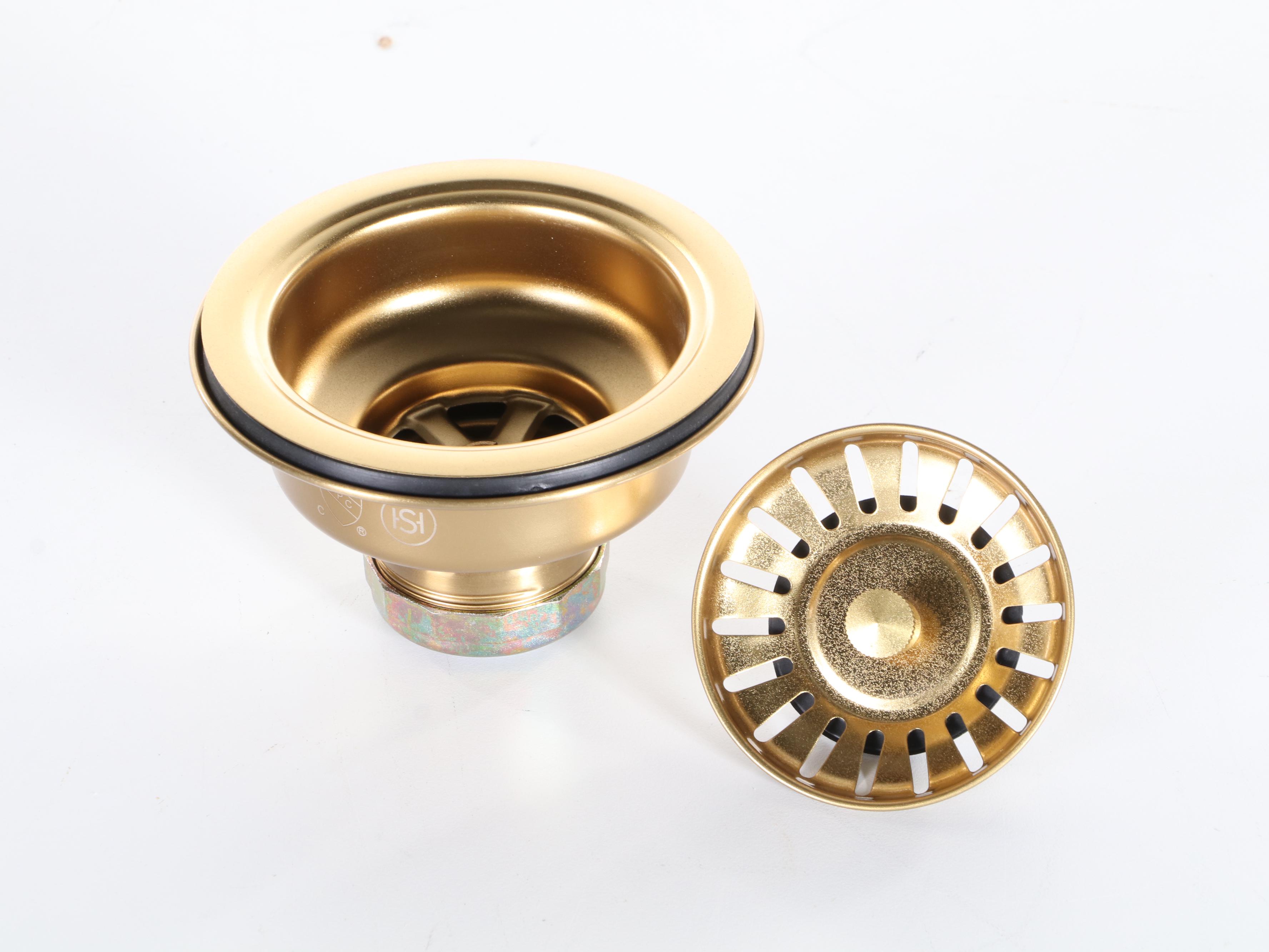 Matte Gold Finish Stainless Steel Prep Sink and PullDown Bridge