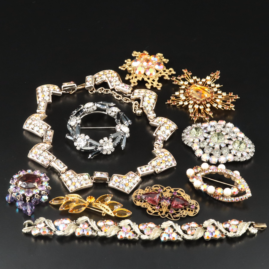 Austrian, Rhinestone and Faux Pearls Featured in Jewelry Collection