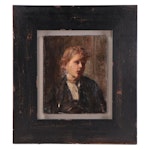 Charles T. Webber Portrait Oil Painting, 1908
