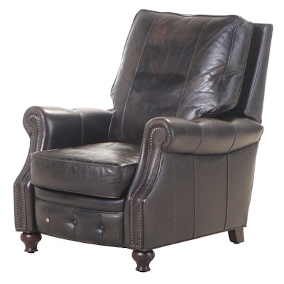 Arhaus Furniture Leather Recliner with Nailheads