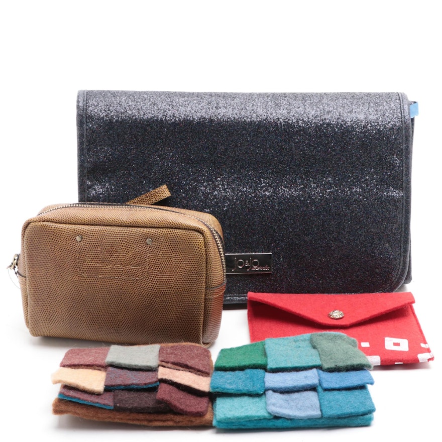 Patricia Nash and More Toiletry/Cosmetic Travel Bags and Handmade Felt Pouches