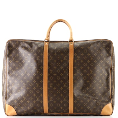 Louis Vuitton Sirius 65 Soft Suitcase in Monogram Canvas and Vachetta Leather