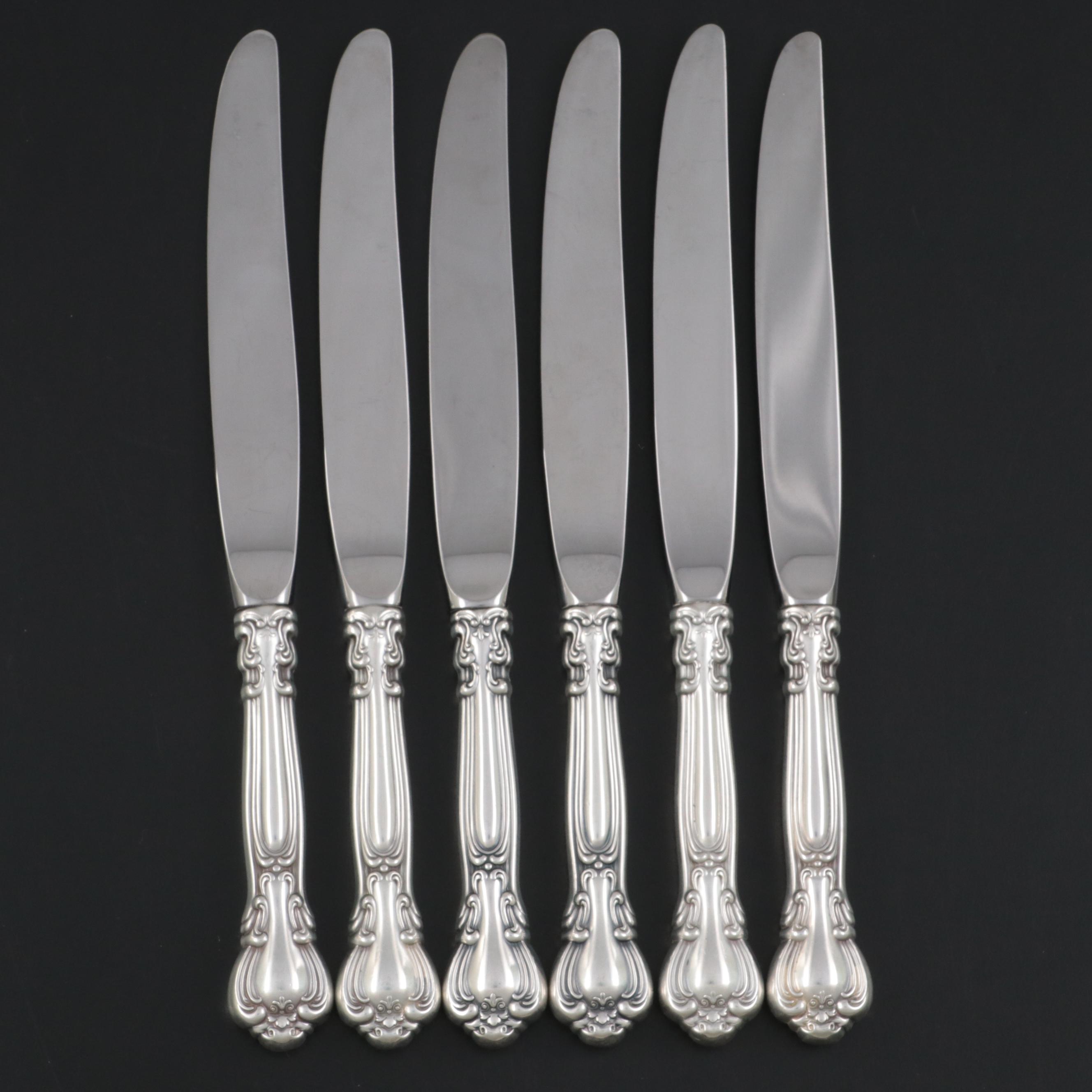 Gorham "Chantilly" Sterling Handled Dinner Knives EBTH