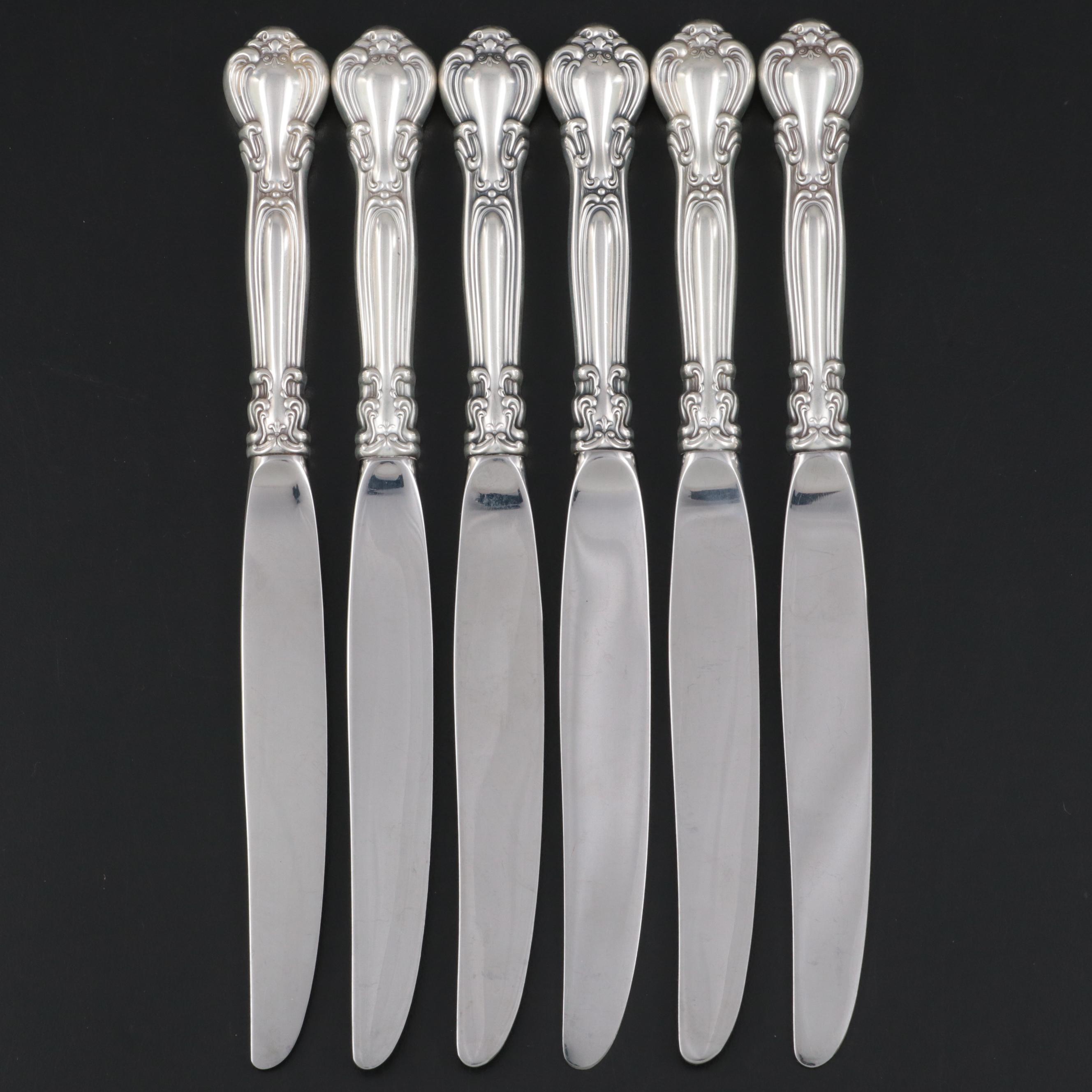 Gorham "Chantilly" Sterling Handled Dinner Knives EBTH