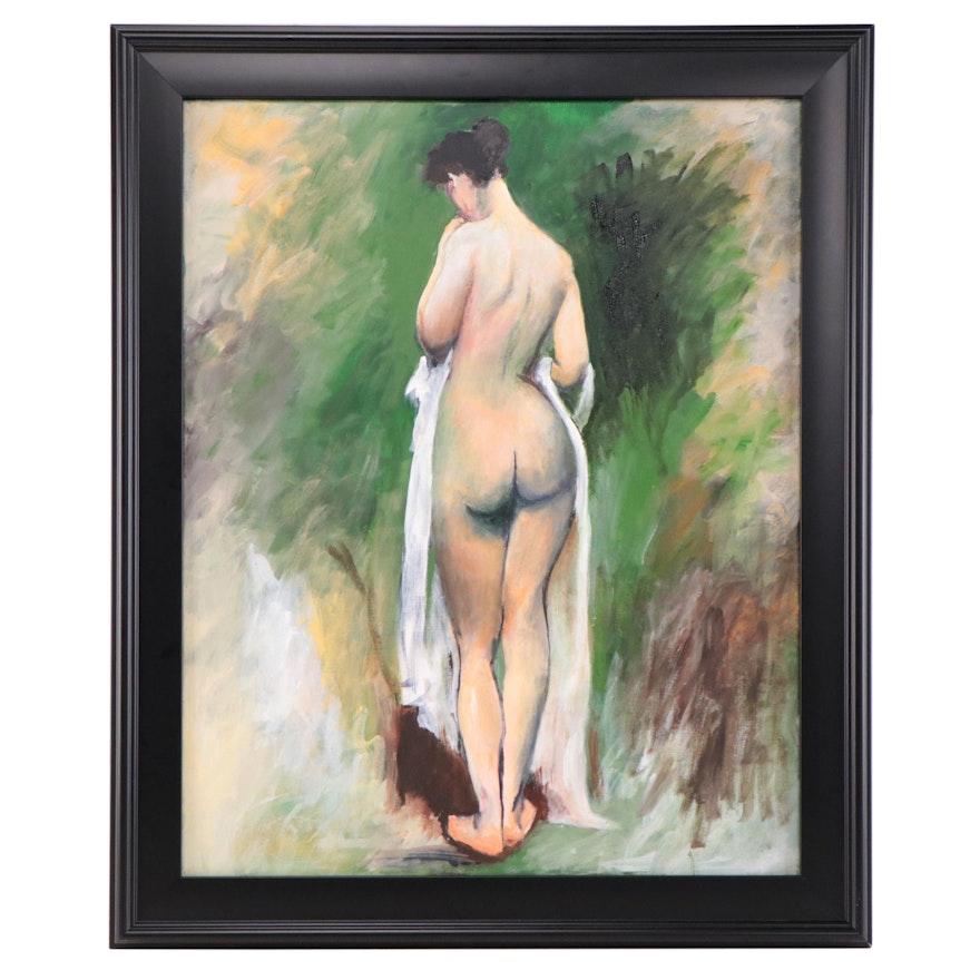 James Conroy Oil Painting of Standing Nude