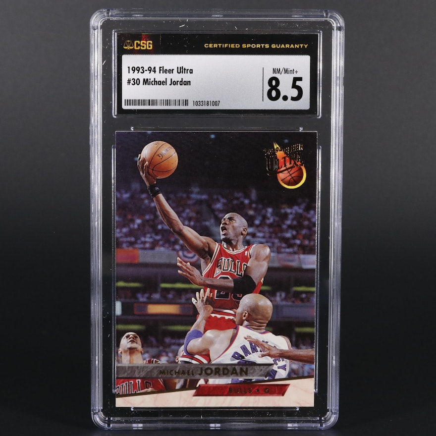 1993 Fleer Ultra Michael Jordan #30 CSG Graded 8.5 NM/Mint+ Basketball Card