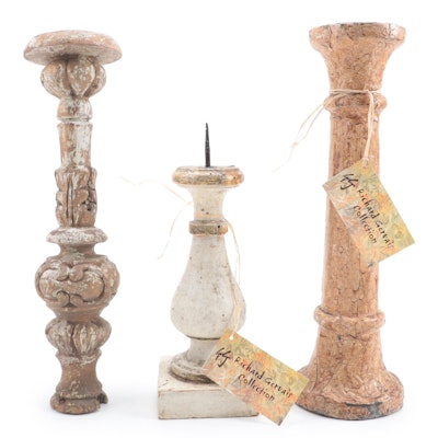 Philippines Christian Altar Candlestick With Other Pricket and Candle Holder
